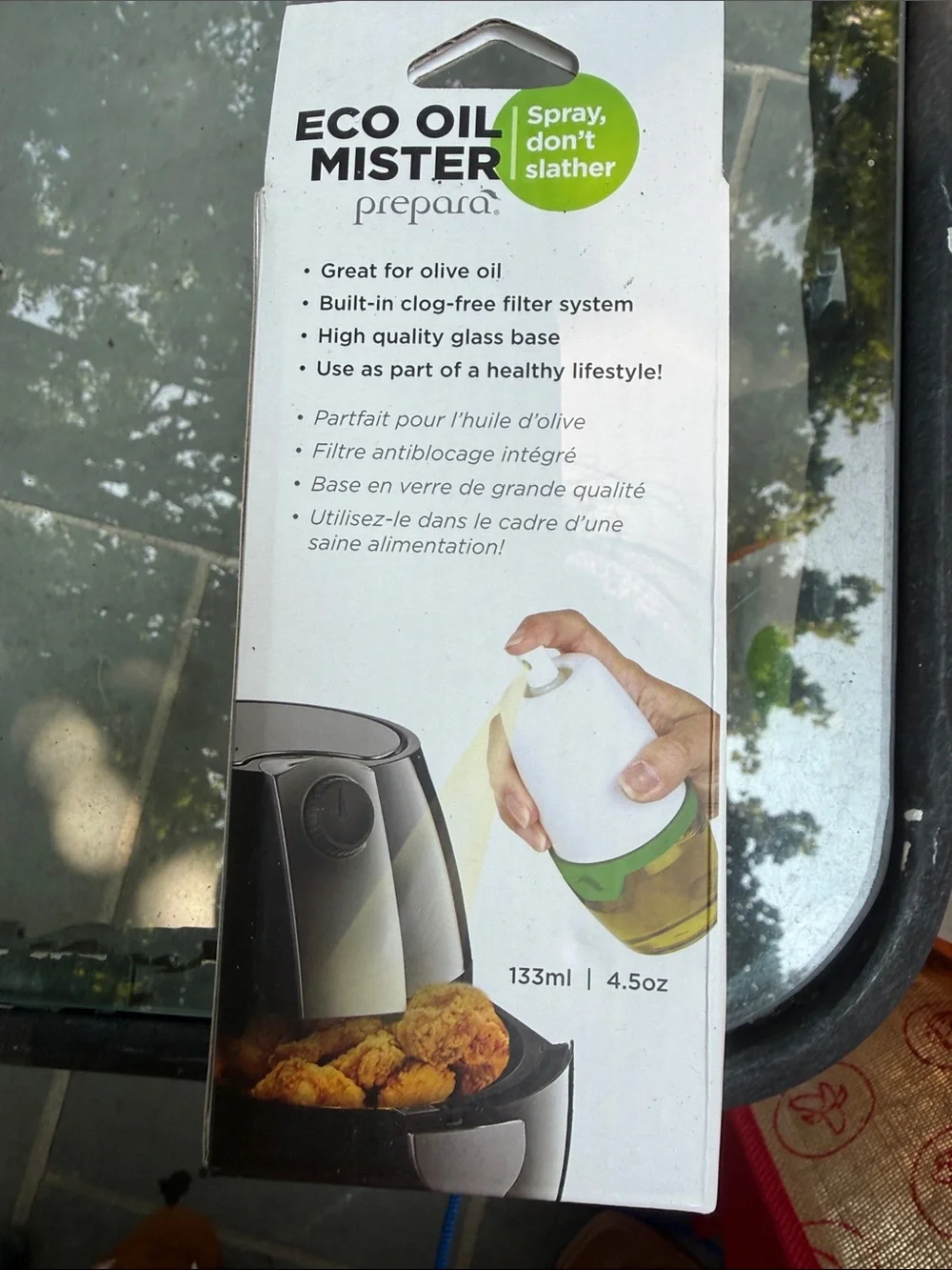 Prepara Eco Oil Mister Spray Bottle - White and Green